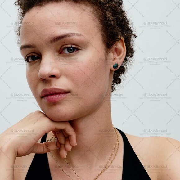 Pandora Opalescent Green Heart Dangle Charm - Picture 6 of 6